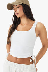 DSGN Studio Sculpt Ruched Side Vest Top