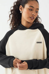 DSGN Studio Colour Block Raglan Oversized Hoodie