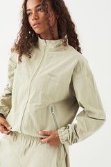 DSGN Studio Sport Nylon Funnel Neck Zip Through Jacket