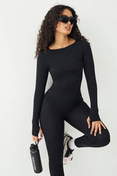 DSGN Studio Sport Contour Seamless Fitted Long Sleeve Top