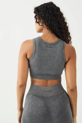 DSGN Studio Sport High Contour Washed Seamless Padded Crop Top