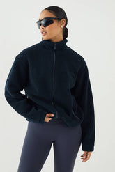 DSGN Studio Borg Zip Through Funnel Neck Jacket