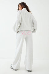 DSGN Studio Script Funnel Neck Straight Leg Tracksuit