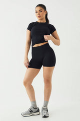 DSGN Studio Sport Contour Seamless Ruched Short Sleeve Top