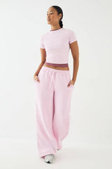 DSGN Studio Self Fabric Applique Wide Leg Jogger