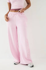 DSGN Studio Self Fabric Applique Wide Leg Jogger
