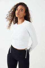 DSGN Studio Sculpt Ruched Side Long Sleeve Top