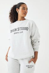 DSGN Studio Applique Oversized Sweatshirt