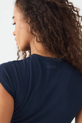 DSGN Studio Embroidered Short Sleeve Top
