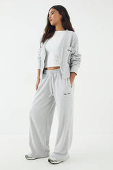 DSGN Studio Brushed Rib Straight Leg Trouser