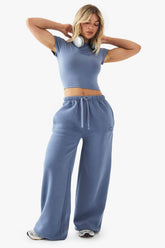 DSGN Studio Contrast Script Straight Leg Jogger
