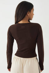 DSGN Studio Embroidered Long Sleeve Top