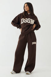 DSGN Studio Cord Applique Straight Leg Jogger