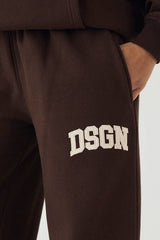 DSGN Studio Cord Applique Straight Leg Jogger