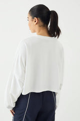 DSGN Studio Sport Oversized Boxy Crop Long Sleeve T-Shirt