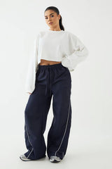 DSGN Studio Sport Oversized Boxy Crop Long Sleeve T-Shirt