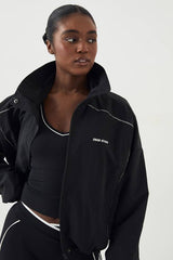DSGN Studio Piping Detail Funnel Neck Jacket