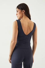 DSGN Studio Sculpt Wrap Front Padded Vest Top