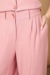 Linen Wide Leg Tailored Trouser