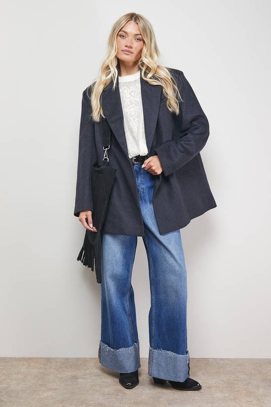 Relaxed Blazer Coat