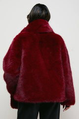 Fur Jacket With Scarf