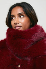 Fur Jacket With Scarf