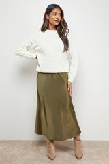 Lace Trim Crew Neck Jumper