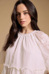 Chiffon Peplum Blouse