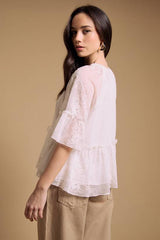 Chiffon Peplum Blouse