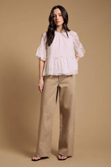 Chiffon Peplum Blouse