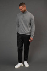 Cotton Rich Half Zip Jumper