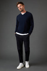 Cotton Rich V Neck Jumper