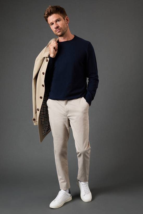 Cotton Rich Crew Neck Jumper