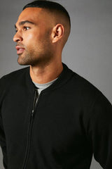 Knitted Zip Through Bomber