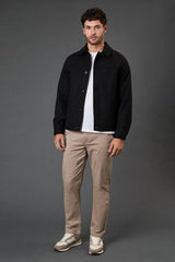 Black Wool Look Smart Jacket