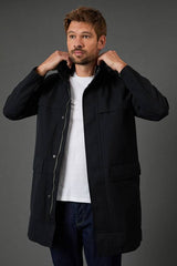Black Hooded Mac