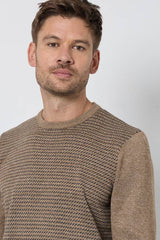Jacquard Pattern Crew Neck Jumper