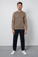 Jacquard Pattern Crew Neck Jumper