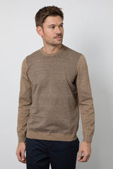 Jacquard Pattern Crew Neck Jumper