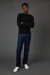 Black Diamond Jacquard Crew Neck Jumper