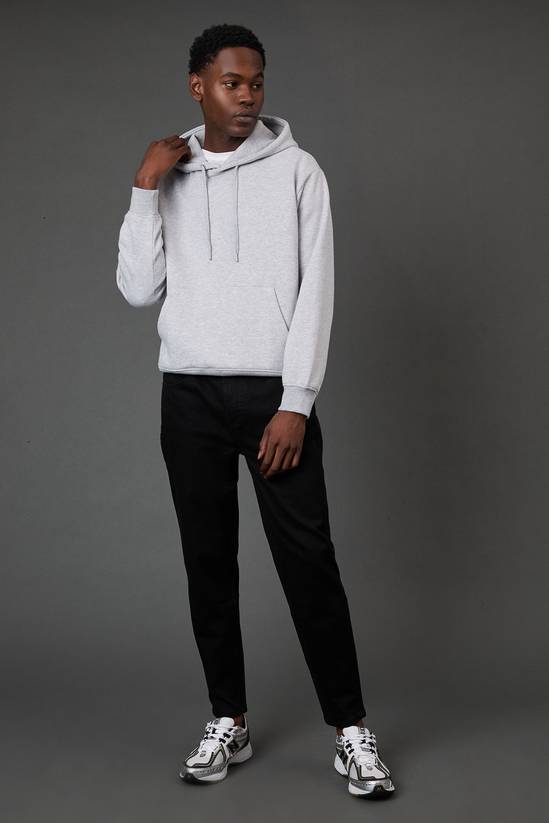 Black Stretch Tapered Fit Jeans