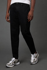Black Stretch Tapered Fit Jeans