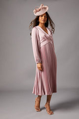 Petite Pleat Skirt Midi Dress