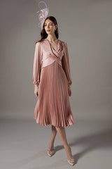 Petite Pleat Skirt Midi Dress