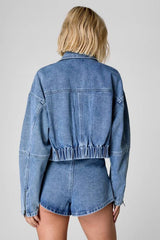 Denim Flippy Short