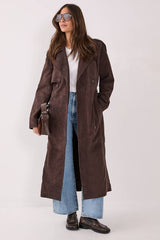 Real Suede Trench Coat