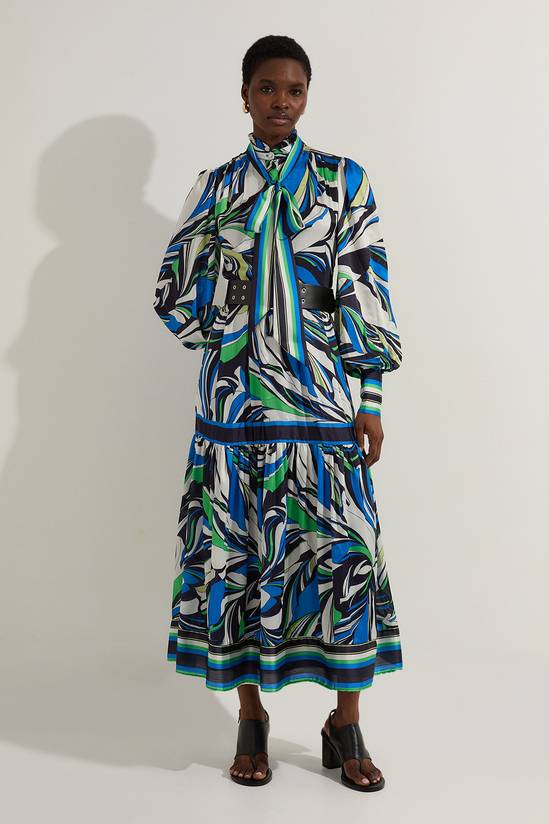 Floral Printed Woven Maxi Dress