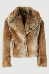 Faux Fox Fur Short Coat