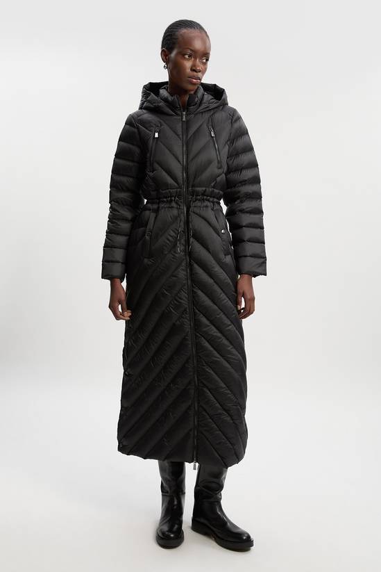 Real Down Packable Maxi Coat