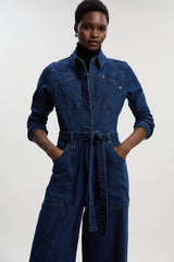 Denim Western Jumpsuit
